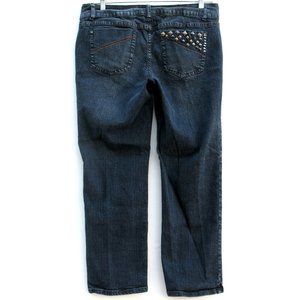 Zana Di Straight Jeans 3 Button Waist Tag Sz 14P